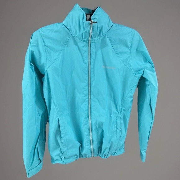 NWOT Columbia Women’s Switchback III Waterproof Packable Jacket Turquoise MED - Picture 3 of 12